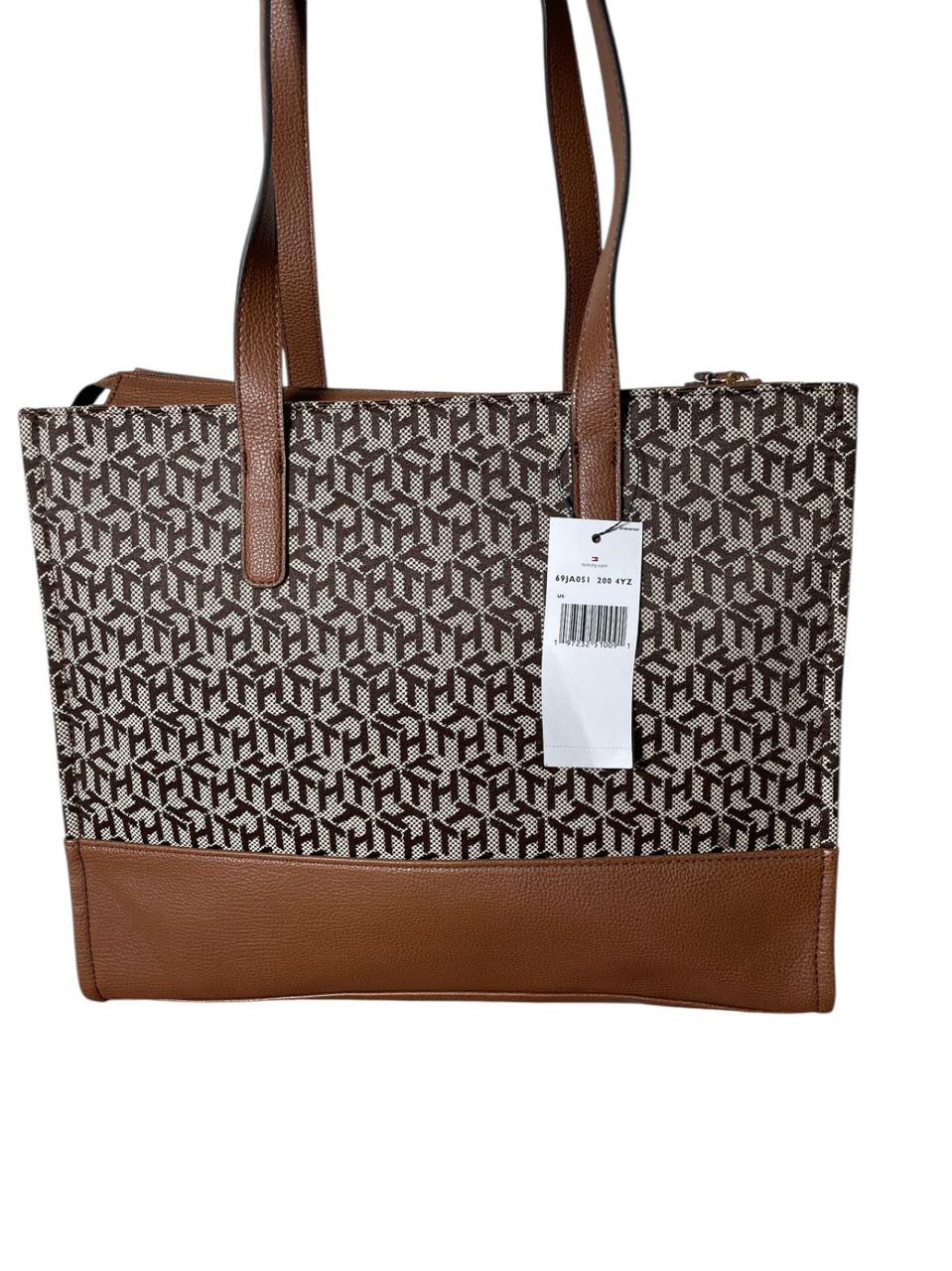 Bolsa Tote Tommy Hilfiger Café Monogram – Elegancia que va contigo