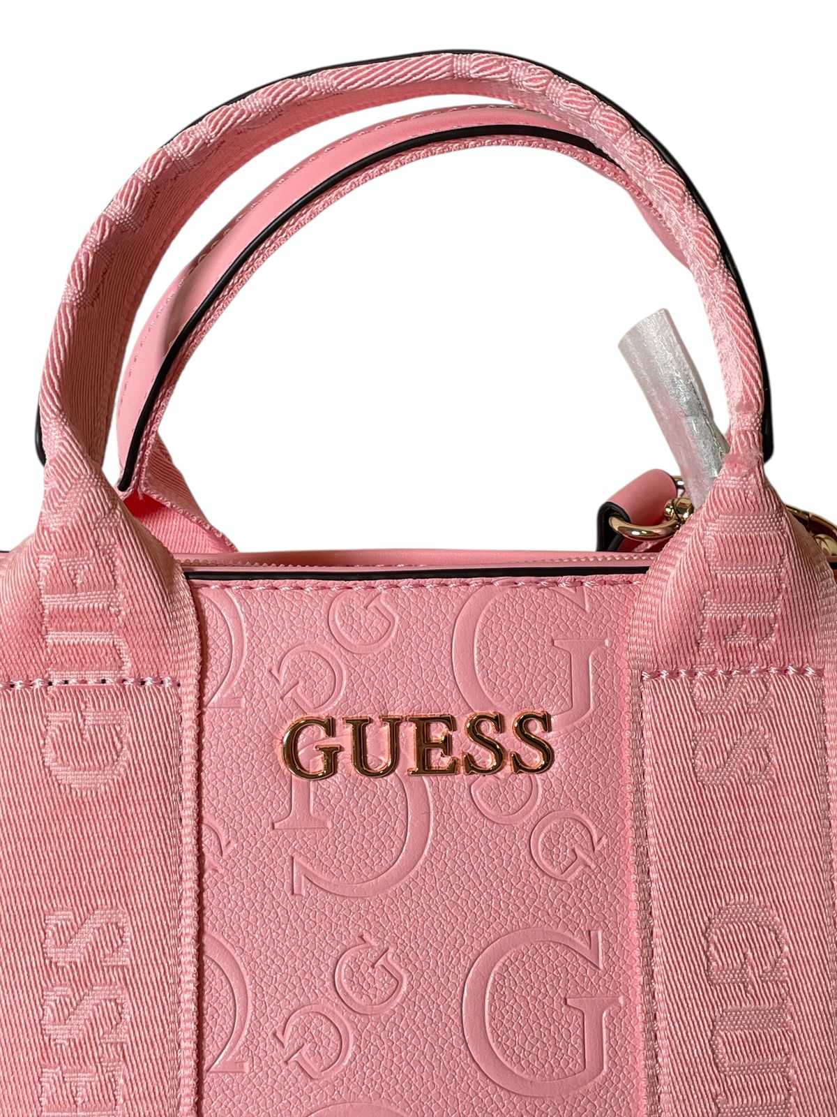 Bolsa GUESS Rosa Logo Grabado – Estilo Casual Elegante