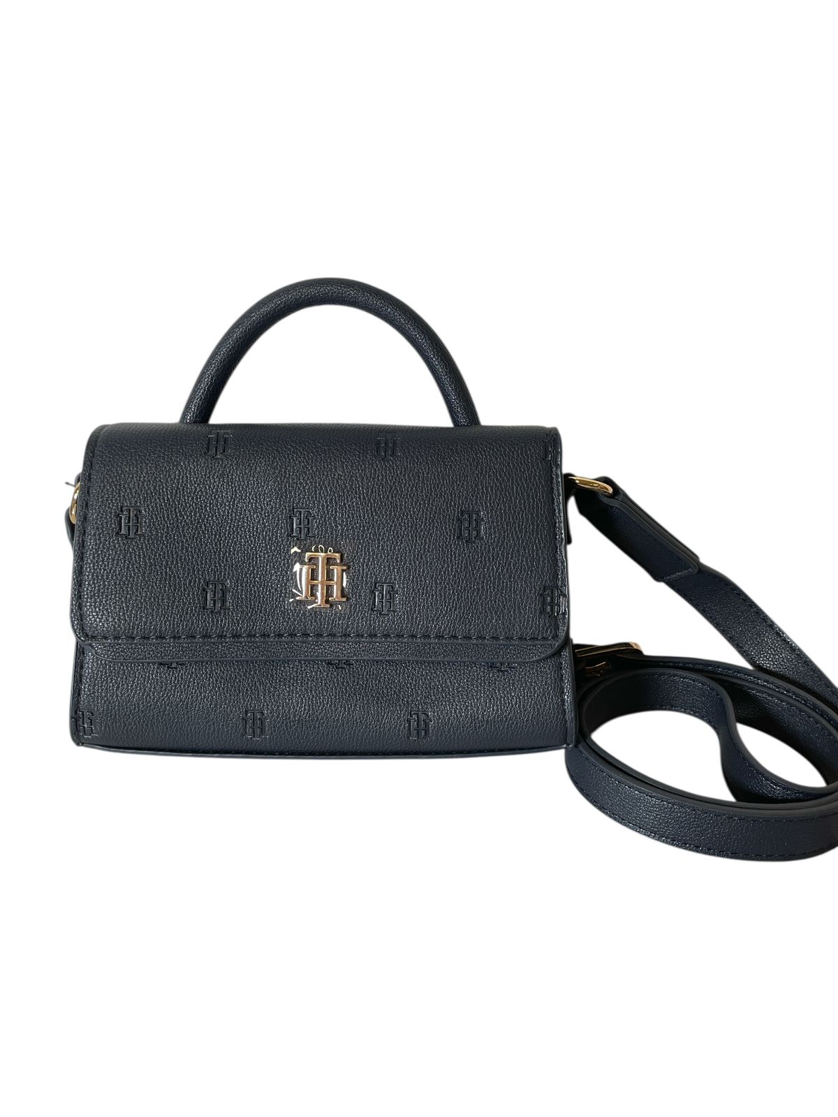 Bolsa Tommy Hilfiger Mini Top Handle Navy Logo | Elegancia compacta