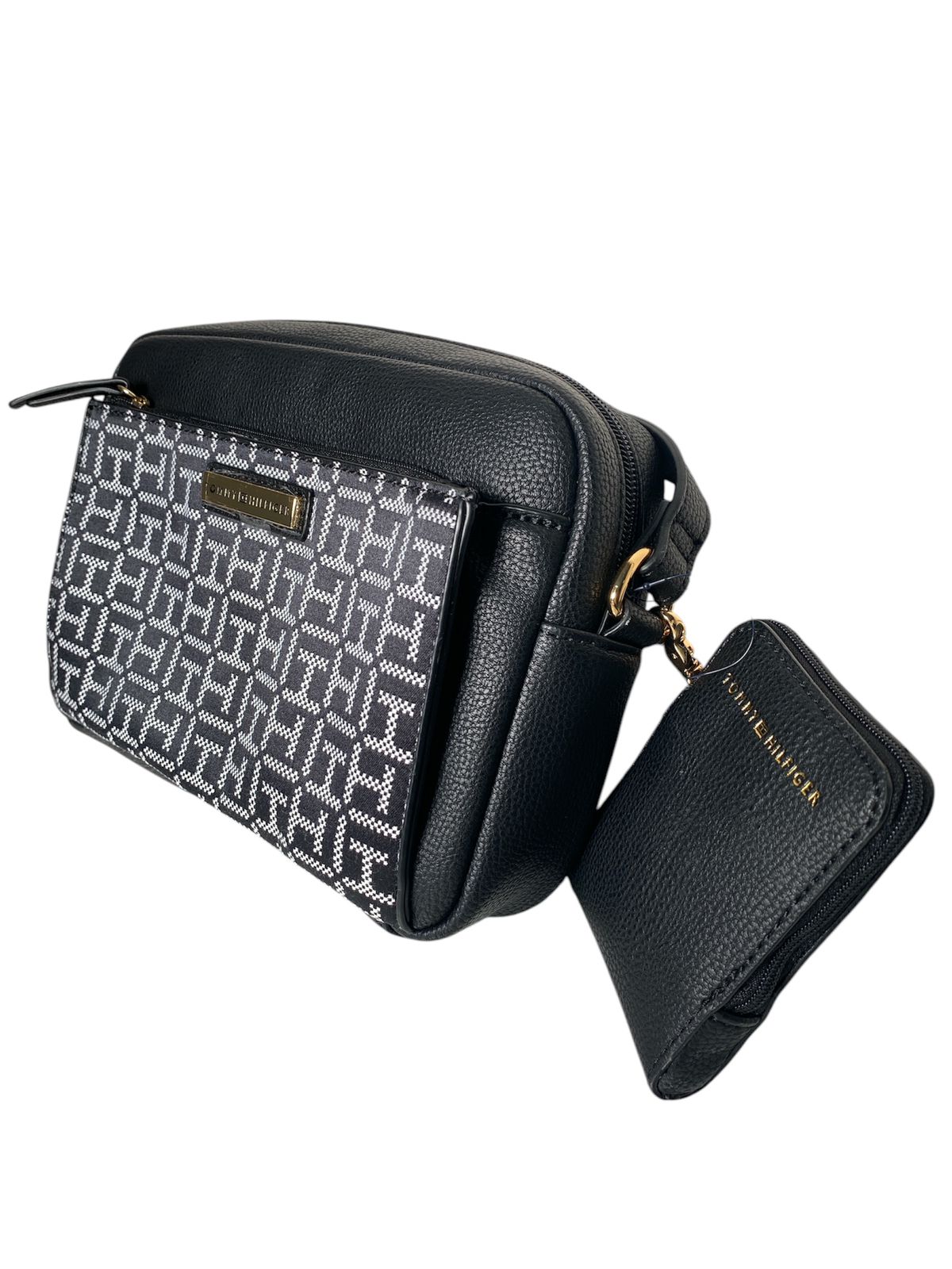 Crossbody Tommy Hilfiger Negro con Estampado⭐⭐⭐⭐⭐
