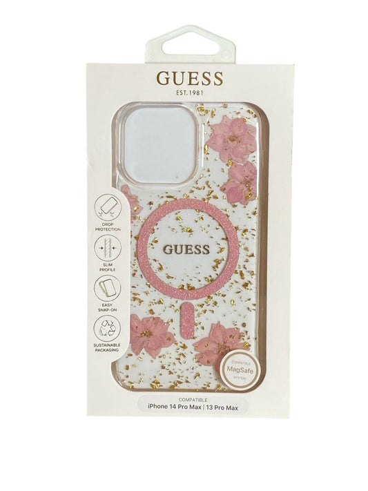 Case Guess Floral con MagSafe P/iPhone 13 - 14 Pro Max⭐⭐⭐⭐⭐