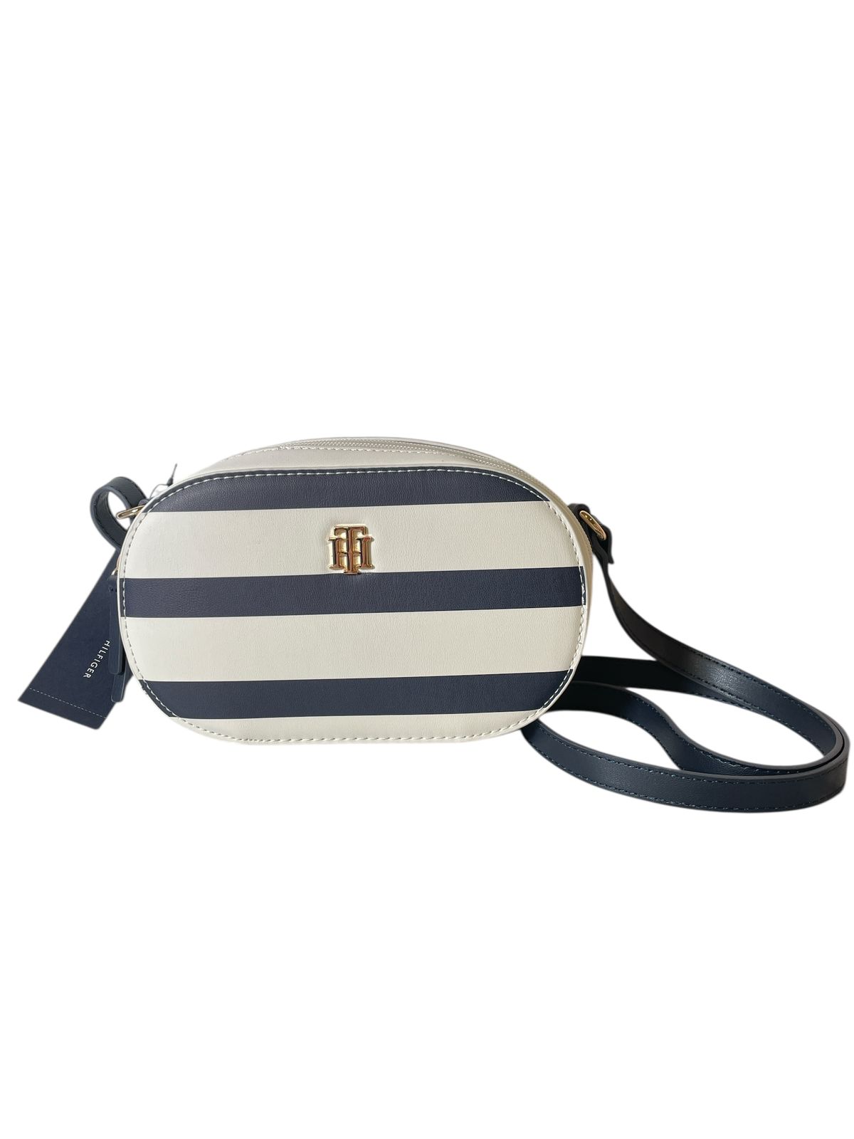 Bolsa Crossbody Tommy Hilfiger Rayas Navy | Estilo Náutico Elegante