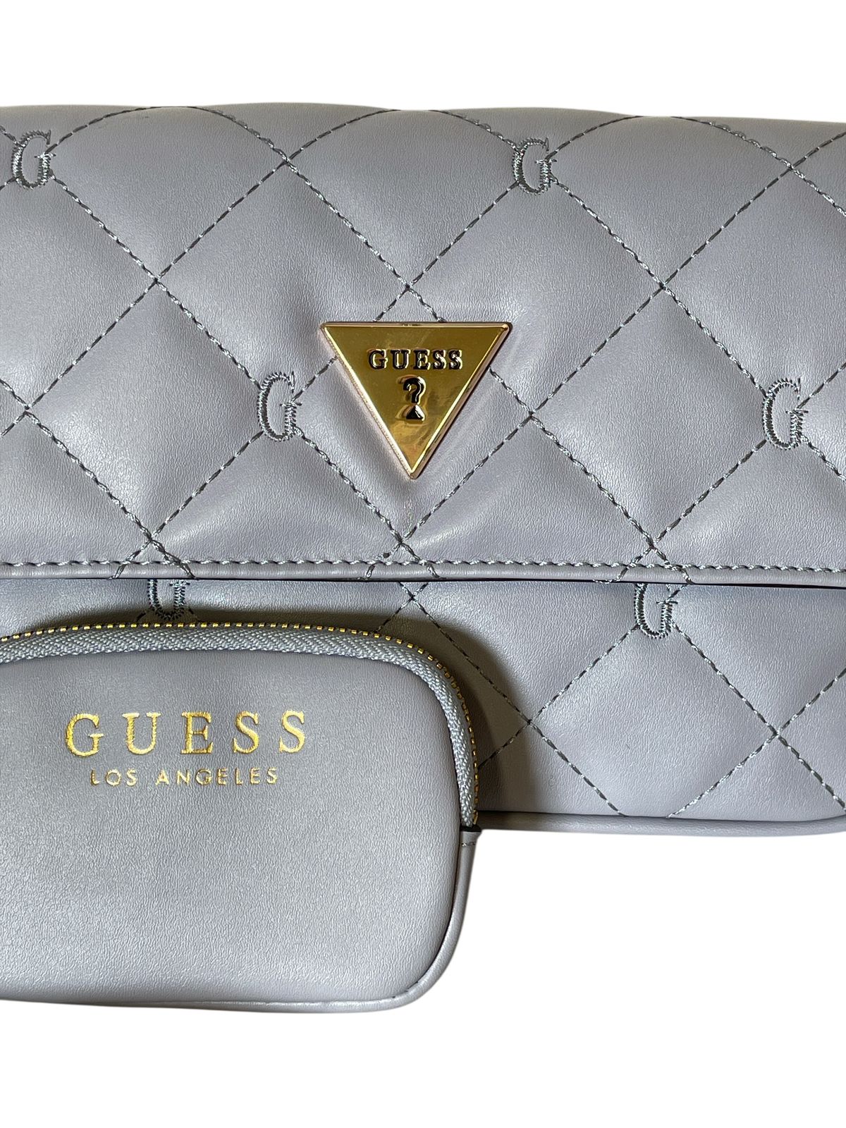 Bolsa Guess Lila Acolchada con Monedero | Crossbody de Lujo y Estilo Casual