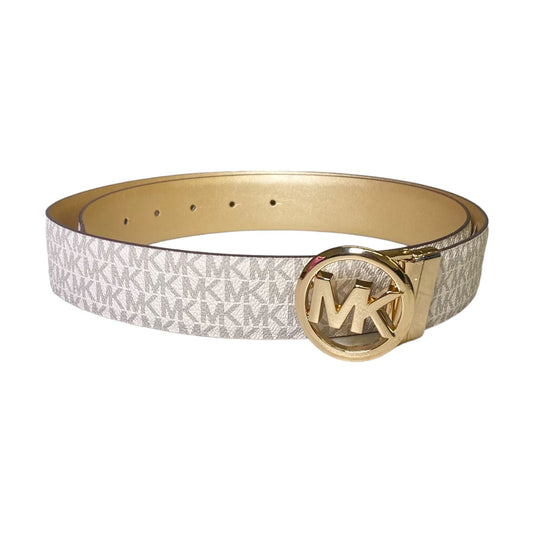 Cinto Michael Kors blanco con estampado talla L⭐⭐⭐⭐⭐