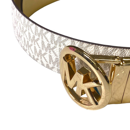 Cinto Michael Kors blanco con estampado talla L⭐⭐⭐⭐⭐