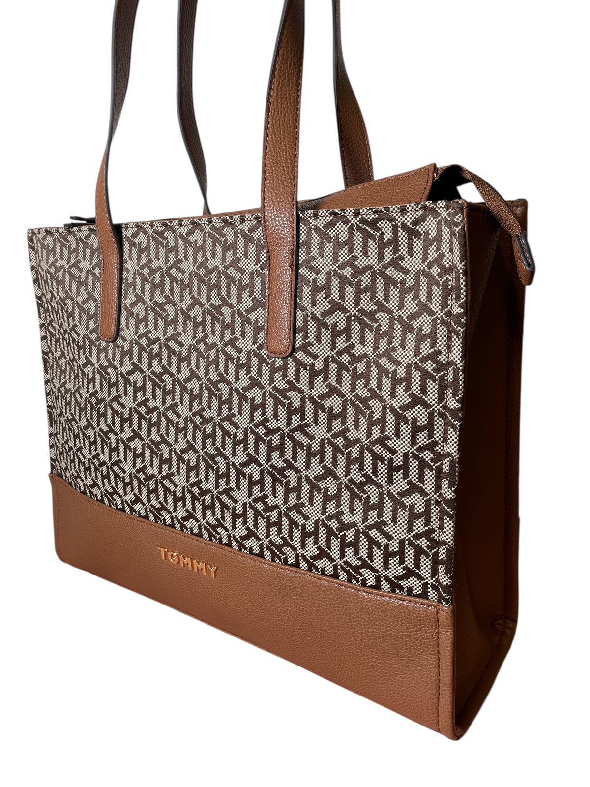 Bolsa Tote Tommy Hilfiger Café Monogram – Elegancia que va contigo