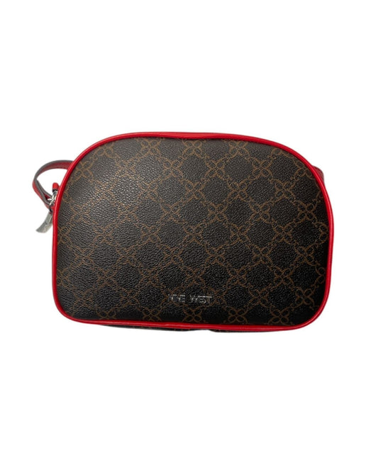 Crossbody Nine West Marrón con Rojo⭐⭐⭐⭐⭐