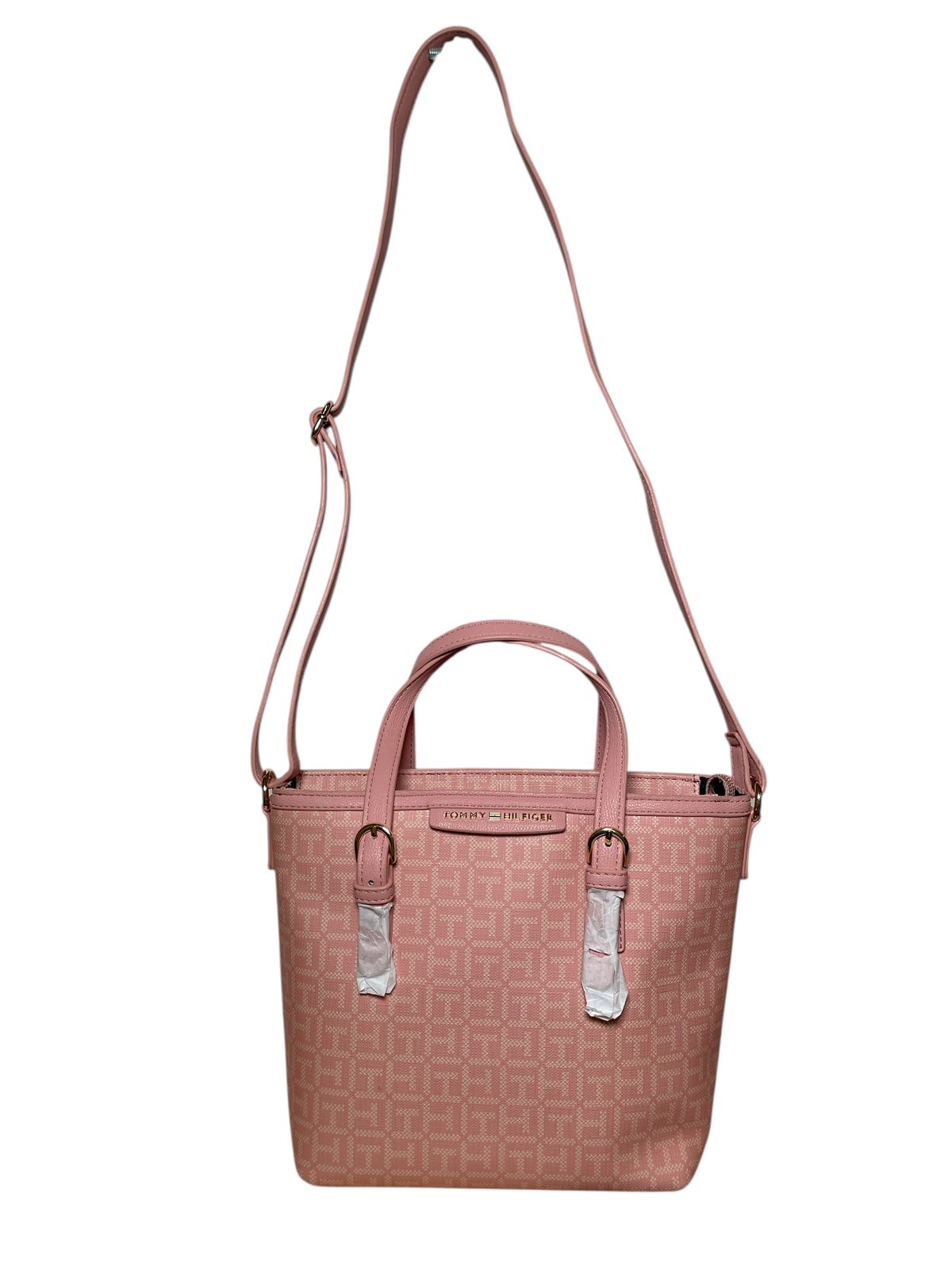 Bolsa Tommy Hilfiger Rosa Claro TH Monogram | Elegancia y estilo